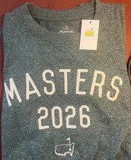 2026 Masters Embroidered T Shirt Size Large L Green Tee ANGC Augusta