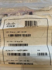 Brand New 10-2415-03 CISCO SFP-10G-SR V03 10GB Transceiver Module