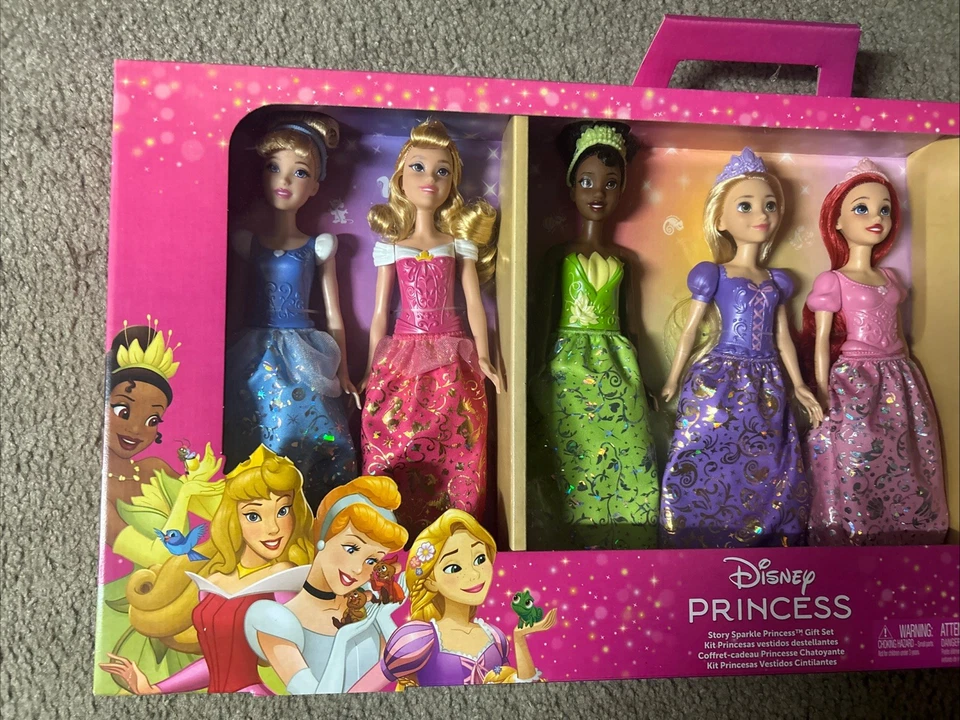 Disney: Princesa - Ultimate Set de regalo de 7 muñecas Cenicienta, Bella, Ariel y MÁS *NUEVO* Foto 4 de 4