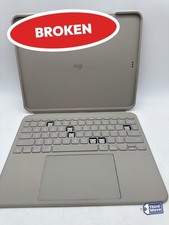 BROKEN Logitech Combo Touch for iPad Pro 13" M4 Keyboard Case Sand