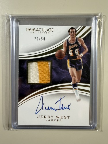 2015-16 Panini Immaculate Jerry West Game-Worn Patch Auto /50 HOF