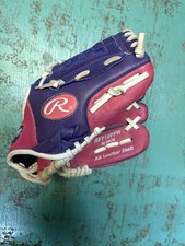 Rawlings Highlight Series HFP10PPW 10" Youth Tee Ball Glove Pink Purple — listing 2