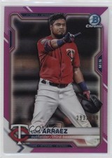 2021 Bowman Chrome Fuchsia Refractor 293/299 Luis Arraez #39 0b0a