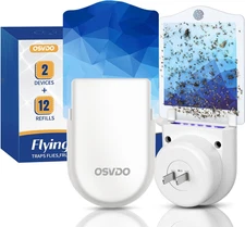 Fly Trap Indoor, Bug Catcher, Fruit Fly Traps for Indoors, Blue Light Bug Killer