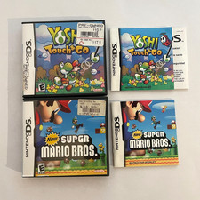 Nintendo DS Yoshi Mario Lot Of 7 Empty Cases Most With Manuals/Instructions