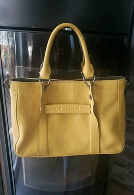 Ancien sac à main en cuir Longchamp 3d Taille S - Photo 1/4