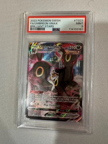 PSA 9 Pokémon Umbreon VMAX TG23 Brilliant Stars Ultra Rare Holo