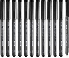 Copic Multiliner Black 0.05mm 12pcs Bulk Set Drawing Pens Japan