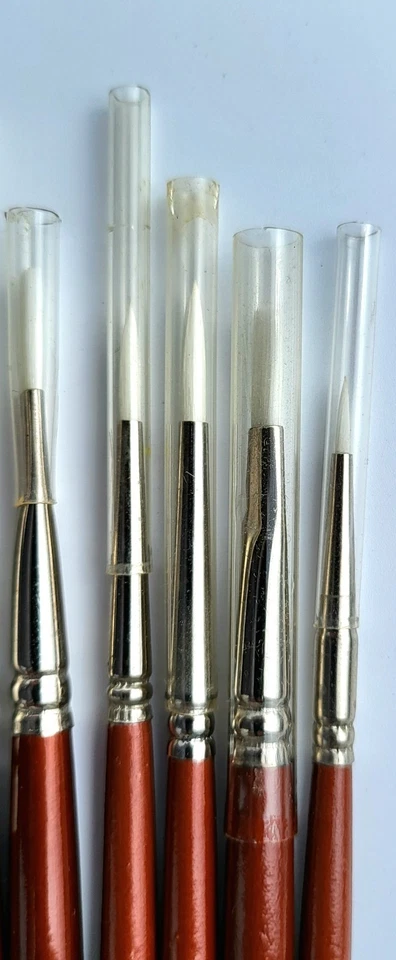 7 pinceles redondos brillantes Robert Simmons White Sable Artist nuevos Foto 3 de 4