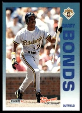 1992 Fleer 7 Eleven/Citgo The Performer Barry Bonds Pittsburgh Pirates #23