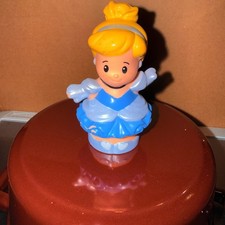 Fisher-Price Little People Disney Princess Cinderella Blue Gown Good 2014 Mattel