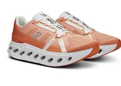 On Cloud Running Shoes Men s 11 Cloudeclipse Flame/Ivory Cloudtec NEW Orange