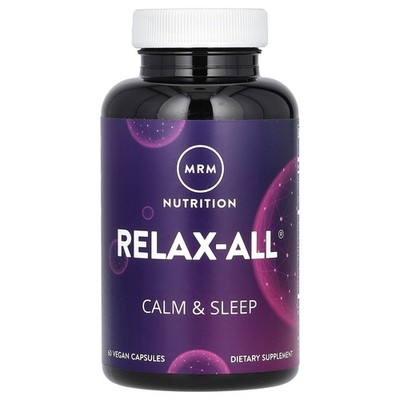MRM Relax-All with Venetron 60 Vegan Capsules Egg-Free, Fish Free, Gluten-Free,
