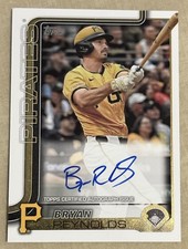 2025 TOPPS SERIES 2 BRYAN REYNOLDS FLAGSHIP ON CARD AUTO CARD NO. 638 PIRATES