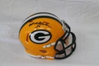 Green Bay Packers Ridell mini Football Helmet with multiple autographs