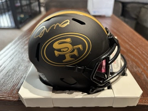 Joe Montana Autographed Mini Helmet San Francisco 49ers JSA Certified