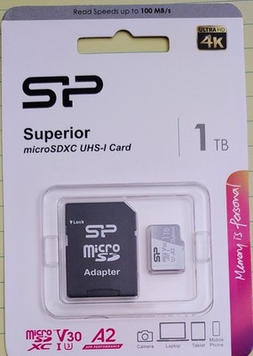 Silicon Power 1TB Superior Micro SDXC UHS-I (U3) 4K A2,High Speed