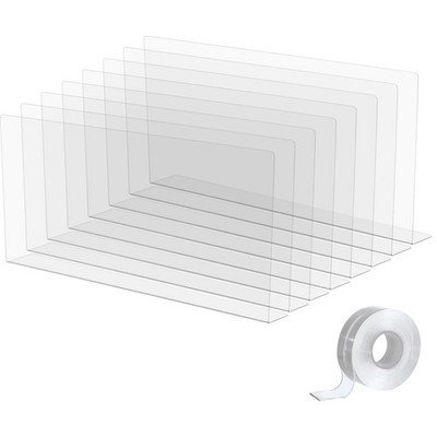 8 PCS Under Bed Blocker 16x7.9 Inch Clear PVC Couch Blockers Strong Adhesive