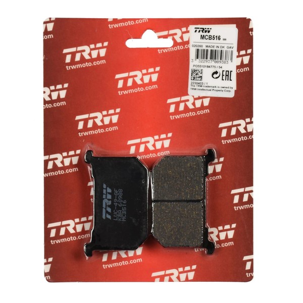 TRW Bremsbelag Organisch (FüR: Kawasaki Z 250 G Ltd KZ250G 81-84 Vorne )-image