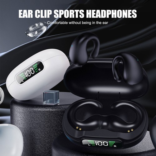 Bluetooth 5.3 Earbuds Sport Headset Earphones Wireless Open Ear Clip Headphones - Picture 4 of 19