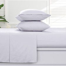 Ultra Soft Turkish Cotton Flannel Queen Sheet Set with Extra Deep Pocket, 100 C