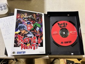 NEC PC-FX Console System with box Backup memory BATTLE HEAT Retro game Tested JP