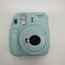 Fujifilm Instax Mini 9 Ice Blue Instant Film Camera Tested Used READ