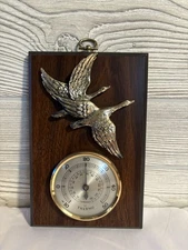 Vintage Canadian Geese Wall Hanging Thermometer 