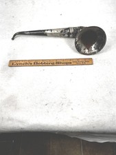 antique ear horn trumpet hearing aid tin 15 in long curved original early 1800s 