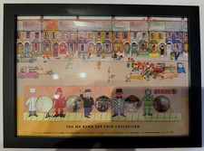 Mr Benn original Ltd Ed 50P Coin Collection Signed and Framed