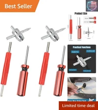 Versatile 6PCS Tire Valve Tool Set - Lightweight and Durable for Emergencies
