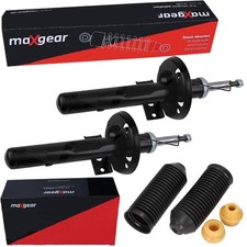 2x MAXGEAR STOSSDÄMPFER+PROTECTION KIT VORNE passend für SKODA ROOMSTER FABIA 2
