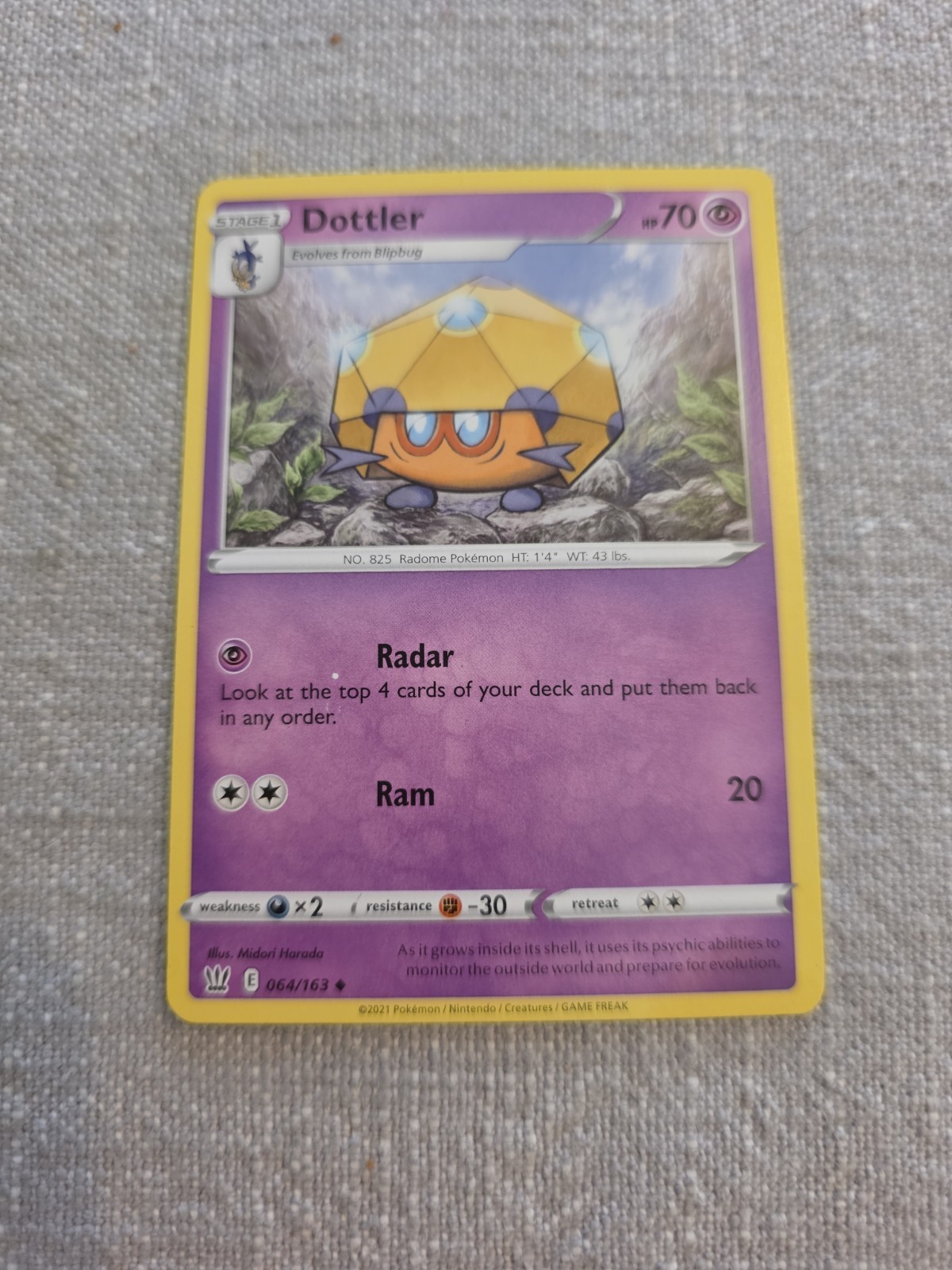 Pokemon Dottler (64/183) Battle Styles NM