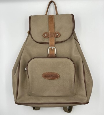 Eddie Bauer Vintage Brown Pebbled Leather Backpack Rucksack Drawstring 023-2591 Eddie Bauer Full Leather Backpack/Leather/Brw/023-2591 456  main image 3