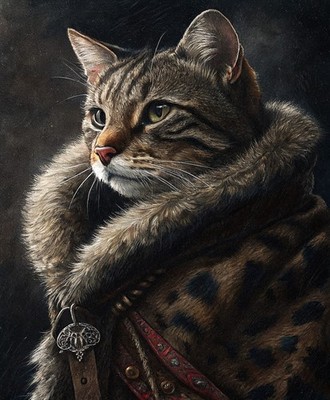 Leopard King Pet PortraitCustom Funny Canvas Royal Pet PortraitDigital ArtPet Po