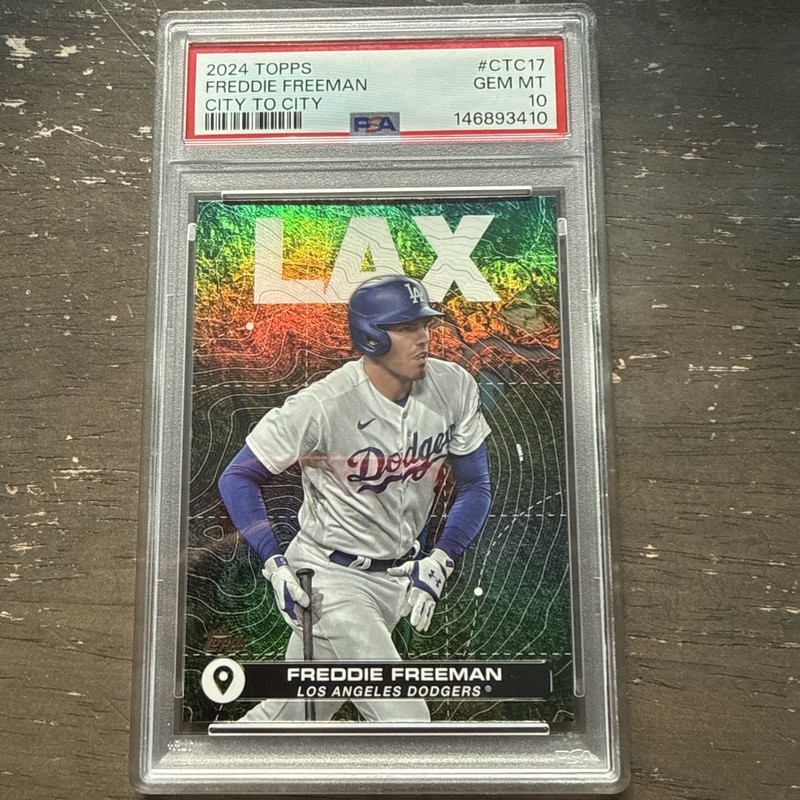 2024 Topps Freddie Freeman City to #CTC-17 Dodgers PSA 10 GEM MINT