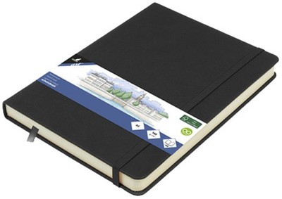 kangaro Skizzenbuch PU-Hardcover DIN A5 schwarz 80 Blatt