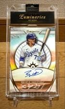 Bobby Witt Jr. Auto Topps Luminaries Baseball Card Used