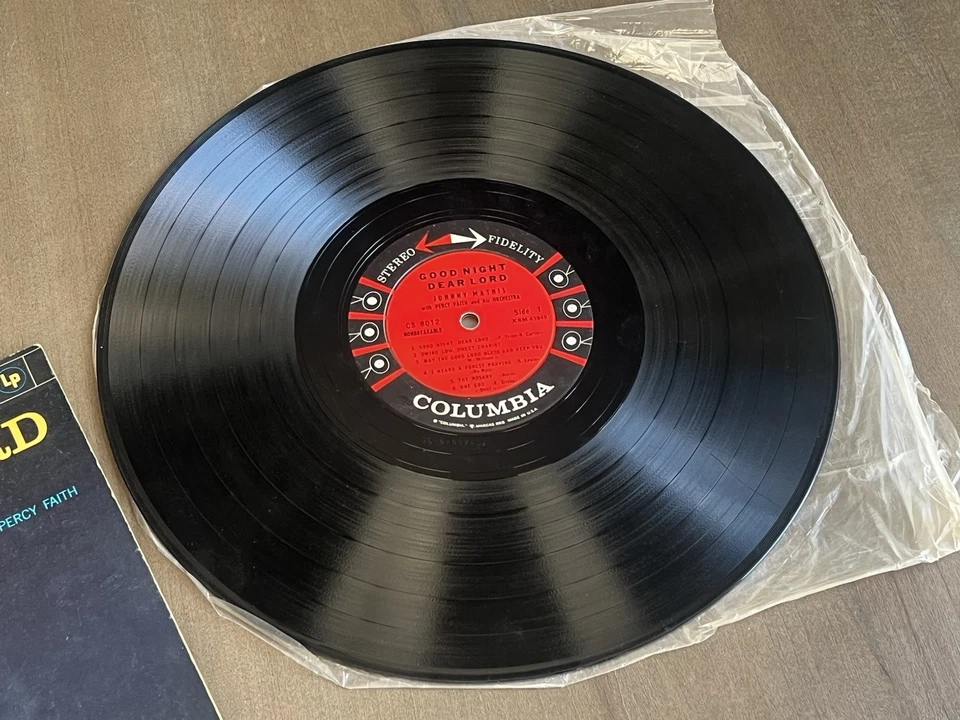 Johnny Mathis Good Night, Dear Lord Vinyl LP Columbia (CS 8012) 6-Eye Record EX - Image 3 of 4