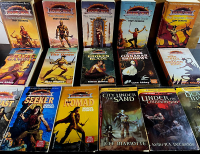 All 16 Book Set DARK SUN Dungeons & Dragons TSR pb Novel Abyssal Lot 1st 1 2 3 4