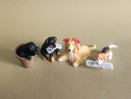 01_NEWFOUNDLAND, ROTTWEILER, AFGHAN, BEAGLE_PUPPY IN MY POCKET FIGURE TOY - Picture 2 of 6