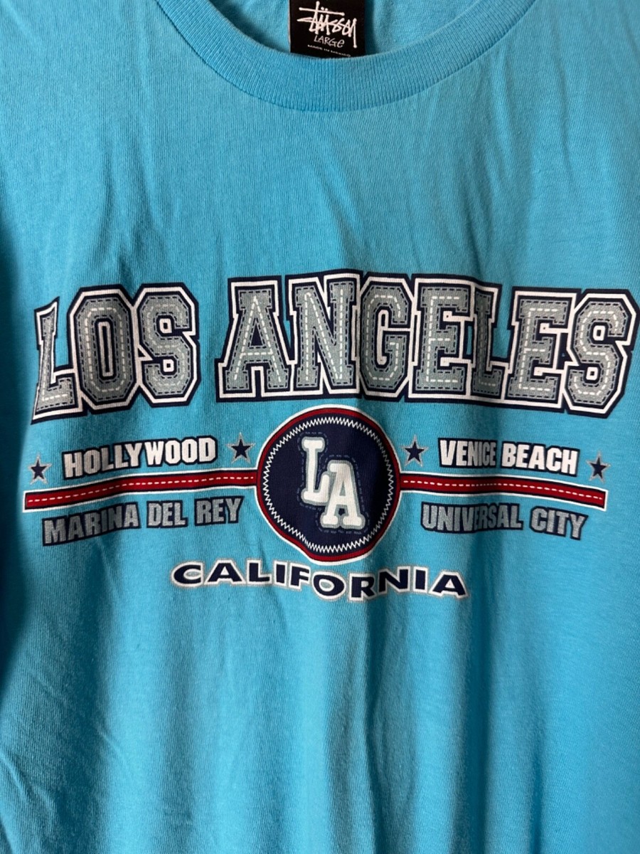 トップス Stussy Tribe LosAngeles Tee Vintage STUSSY Tribe Mew York London Tokyo Los Angeles T