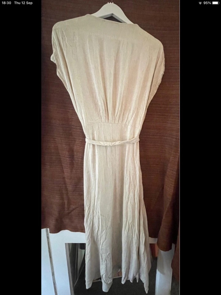 Next Linen Button Down Dress Size 14 eBay