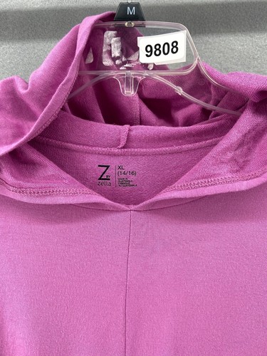 Z by Zella Hoodie Girls Sz XL 14 16 Long Sleeve Front Wrap Pink Pullover NWT - Picture 11 of 11