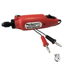 460 Mini Rotary Hand Grinder - Slot Car 12V Power Supply Plugs - Mid America