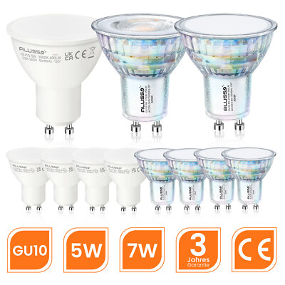 1 4 10 GU10 5W/7W LED GU10 Birne Kaltweiß Warmweiß Spot Strahler Leuchtmittel CE