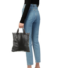 Bottega Veneta Unisex Large Brown Intrecciato 2Way Tote Messenger Leather Bag