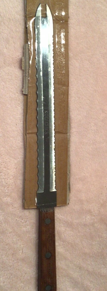 Kootchick Frozen Food Slicing Knife Stainless 10” Double Edge