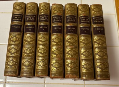 The Life of Samuel Johnson by James Boswell 1835. London.