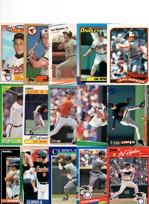 Cal Ripken Jr. SUPER 25 count BASEBALL Card Lot w/ Insert BALTIMORE ORIOLES VV